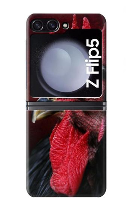 S3797 チキンオンドリ Chicken Rooster Samsung Galaxy Z Flip 5 バックケース、フリップケース・カバー