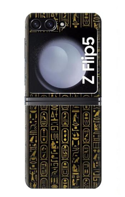 S3869 古代エジプトの象形文字 Ancient Egyptian Hieroglyphic Samsung Galaxy Z Flip 5 バックケース、フリップケース・カバー