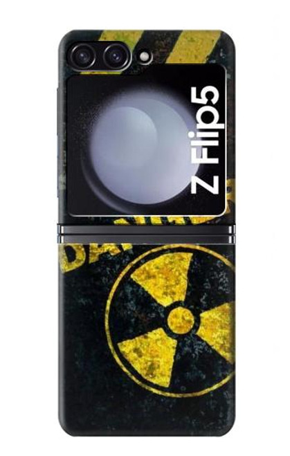 S3891 核の危険 Nuclear Hazard Danger Samsung Galaxy Z Flip 5 バックケース、フリップケース・カバー