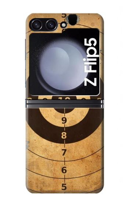 S3894 ペーパーガン射撃標的 Paper Gun Shooting Target Samsung Galaxy Z Flip 5 バックケース、フリップケース・カバー