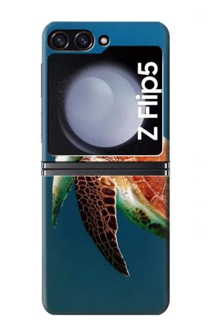 S3899 ウミガメ Sea Turtle Samsung Galaxy Z Flip 5 バックケース、フリップケース・カバー