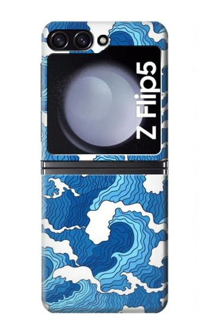 S3901 美しい嵐の海の波 Aesthetic Storm Ocean Waves Samsung Galaxy Z Flip 5 バックケース、フリップケース・カバー