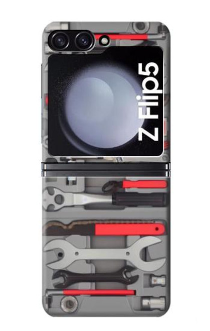 S3921 自転車修理ツール グラフィック ペイント Bike Repair Tool Graphic Paint Samsung Galaxy Z Flip 5 バックケース、フリップケース・カバー