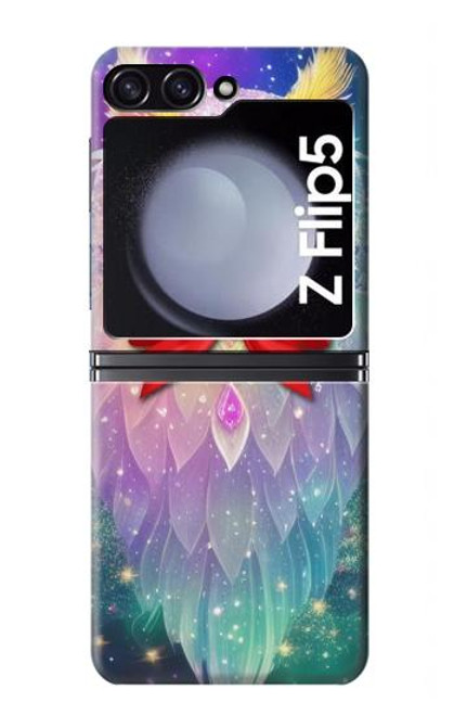 S3934 ファンタジーオタクフクロウ Fantasy Nerd Owl Samsung Galaxy Z Flip 5 バックケース、フリップケース・カバー
