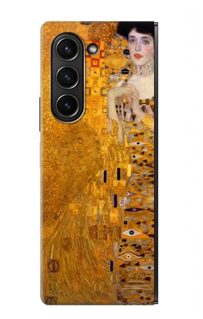 S3332 グスタフ・クリムト・アデーレ・ブロッホ・バウアー Gustav Klimt Adele Bloch Bauer Samsung Galaxy Z Fold 5 バックケース、フリップケース・カバー