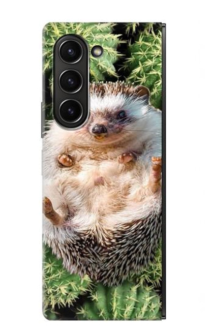 S3863 ピグミー ハリネズミ ドワーフ ハリネズミ ペイント Pygmy Hedgehog Dwarf Hedgehog Paint Samsung Galaxy Z Fold 5 バックケース、フリップケース・カバー