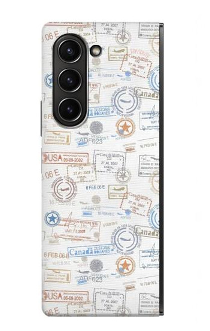 S3903 トラベルスタンプ Travel Stamps Samsung Galaxy Z Fold 5 バックケース、フリップケース・カバー