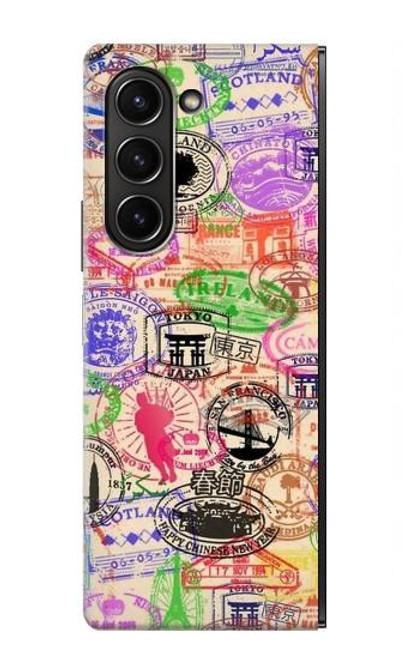 S3904 トラベルスタンプ Travel Stamps Samsung Galaxy Z Fold 5 バックケース、フリップケース・カバー