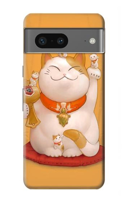 S1217 マネキネコ Maneki Neko Lucky Cat Google Pixel 7a バックケース、フリップケース・カバー