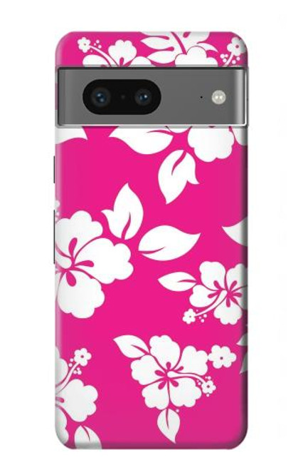 S2246 ハワイのハイビスカスピンク柄 Hawaiian Hibiscus Pink Pattern Google Pixel 7a バックケース、フリップケース・カバー