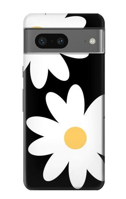 S2315 デイジー白い花 Daisy White Flowers Google Pixel 7a バックケース、フリップケース・カバー