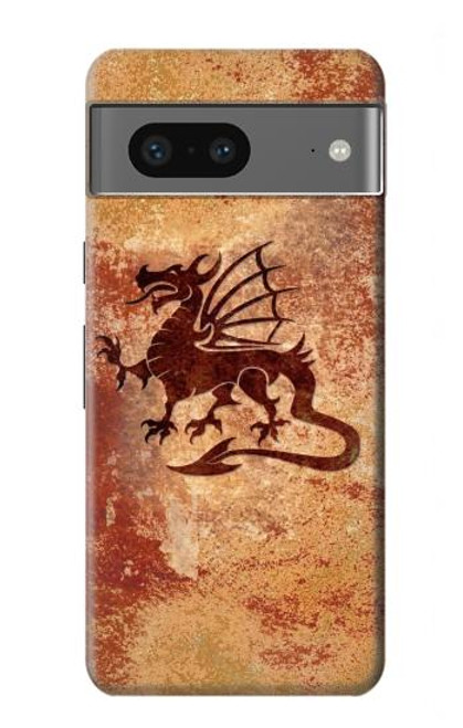 S2485 ドラゴンメタルグラフィックプリント Dragon Metal Texture Graphic Printed Google Pixel 7a バックケース、フリップケース・カバー