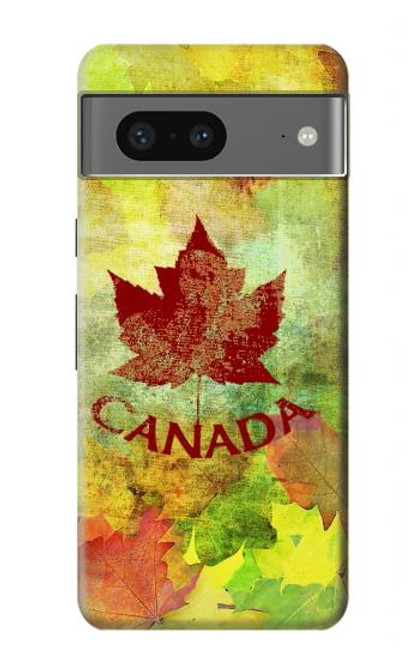 S2523 カナダ秋のメープルリーフ Canada Autumn Maple Leaf Google Pixel 7a バックケース、フリップケース・カバー