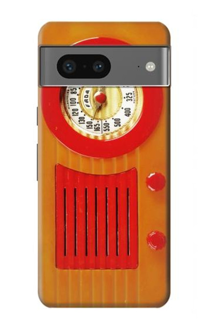 S2780 ヴィンテージオレンジベークライトラジオ Vintage Orange Bakelite Radio Google Pixel 7a バックケース、フリップケース・カバー