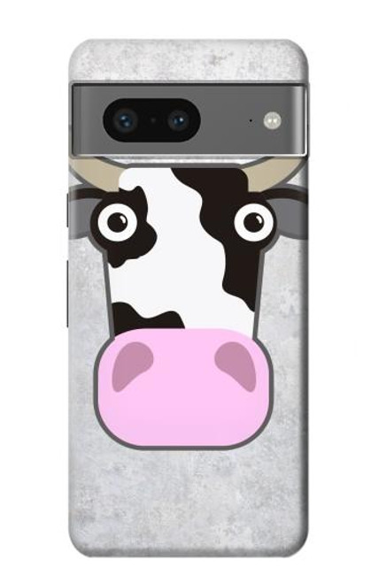 S3257 牛の漫画 Cow Cartoon Google Pixel 7a バックケース、フリップケース・カバー