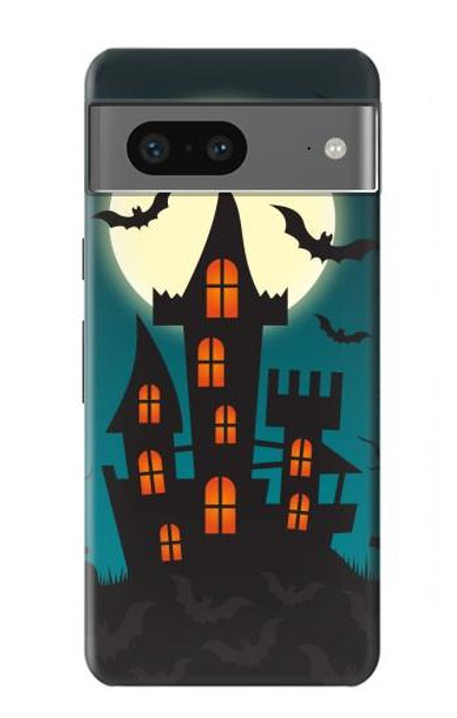 S3268 ハロウィンフェスティバル城 Halloween Festival Castle Google Pixel 7a バックケース、フリップケース・カバー