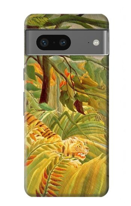 S3344 アンリ・ルソー  Henri Rousseau Tiger in a Tropical Storm Google Pixel 7a バックケース、フリップケース・カバー