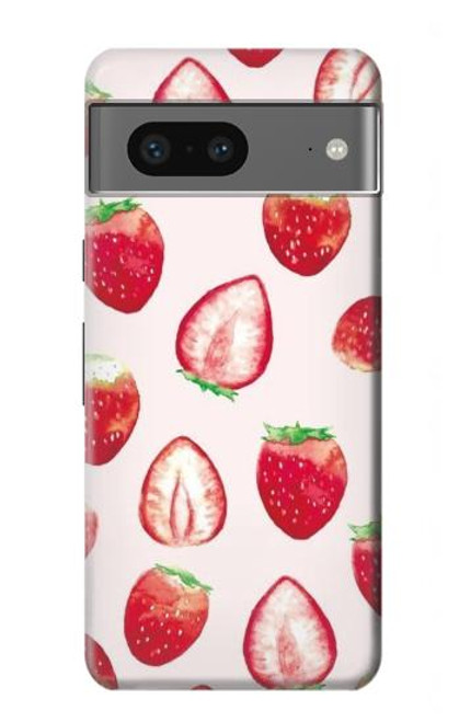 S3481 イチゴ Strawberry Google Pixel 7a バックケース、フリップケース・カバー