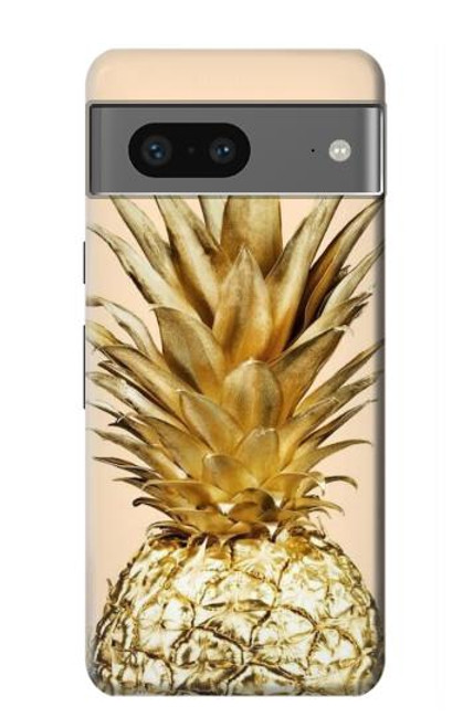 S3490 ゴールドパイナップル Gold Pineapple Google Pixel 7a バックケース、フリップケース・カバー