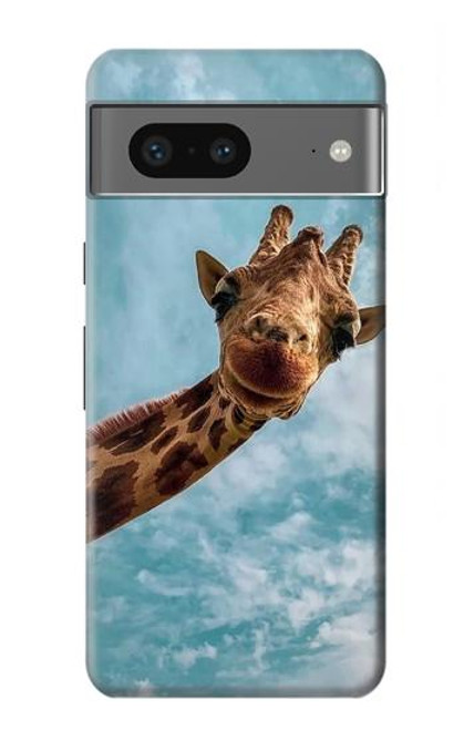 S3680 かわいいスマイルキリン Cute Smile Giraffe Google Pixel 7a バックケース、フリップケース・カバー