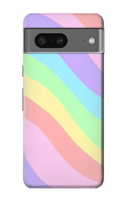 S3810 パステルユニコーンサマー波 Pastel Unicorn Summer Wave Google Pixel 7a バックケース、フリップケース・カバー