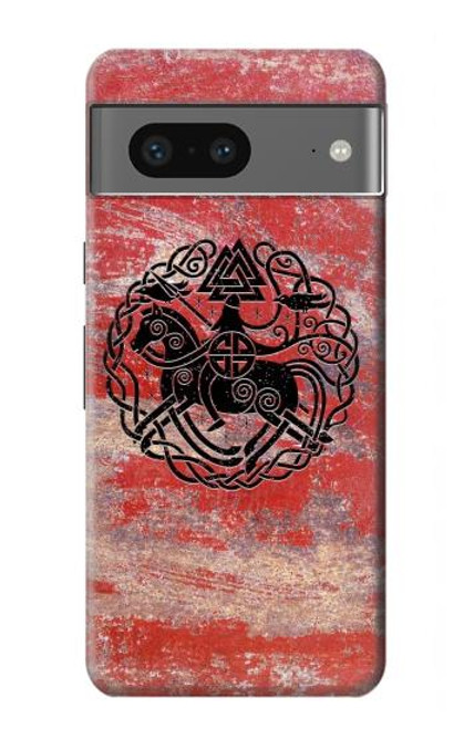 S3831 バイキングノース古代のシンボル Viking Norse Ancient Symbol Google Pixel 7a バックケース、フリップケース・カバー