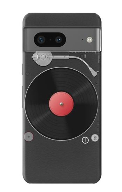 S3952 ターンテーブル ビニール レコード プレーヤーのグラフィック Turntable Vinyl Record Player Graphic Google Pixel 7a バックケース、フリップケース・カバー