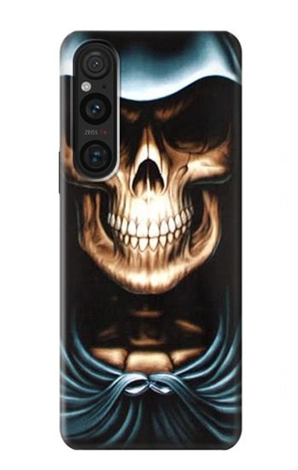 S0225 スカル死神 Skull Grim Reaper Sony Xperia 1 V バックケース、フリップケース・カバー