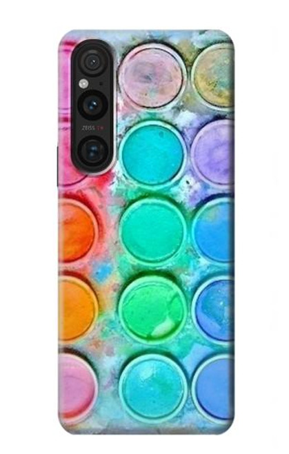 S3235 水彩ミキシング Watercolor Mixing Sony Xperia 1 V バックケース、フリップケース・カバー