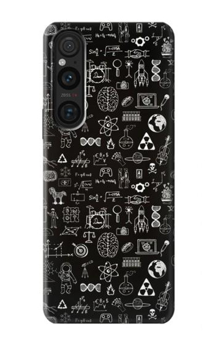S3426 科学黒板 Blackboard Science Sony Xperia 1 V バックケース、フリップケース・カバー