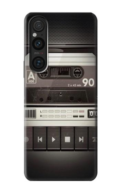 S3501 ビンテージカセットプレーヤー Vintage Cassette Player Sony Xperia 1 V バックケース、フリップケース・カバー