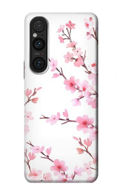 S3707 ピンクの桜の春の花 Pink Cherry Blossom Spring Flower Sony Xperia 1 V バックケース、フリップケース・カバー