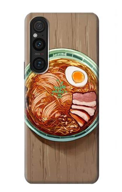 S3756 ラーメン Ramen Noodles Sony Xperia 1 V バックケース、フリップケース・カバー