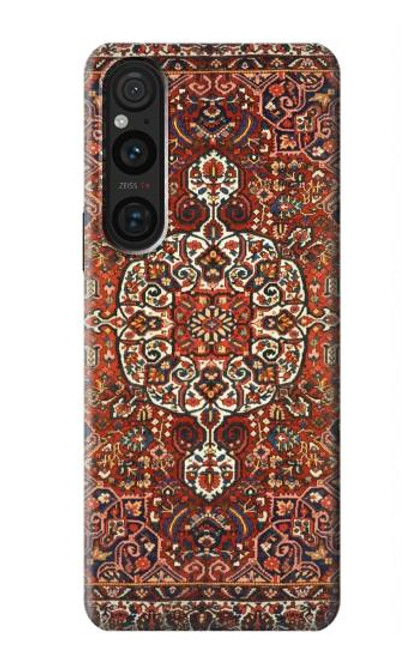 S3813 ペルシャ絨毯の敷物パターン Persian Carpet Rug Pattern Sony Xperia 1 V バックケース、フリップケース・カバー