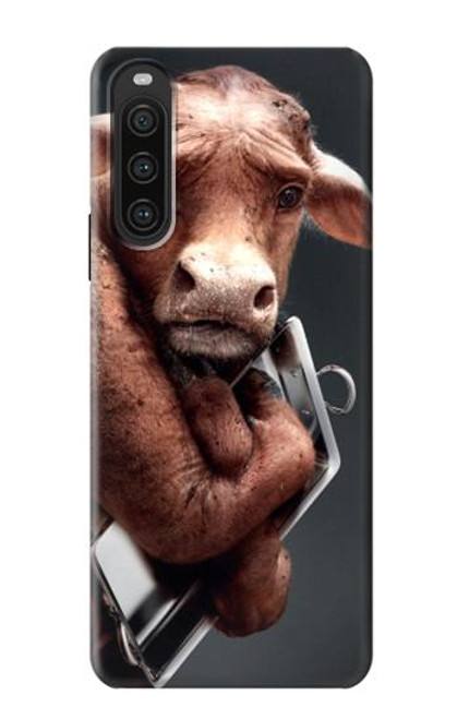 S1271 クレイジー牛 Crazy Cow Sony Xperia 10 V バックケース、フリップケース・カバー