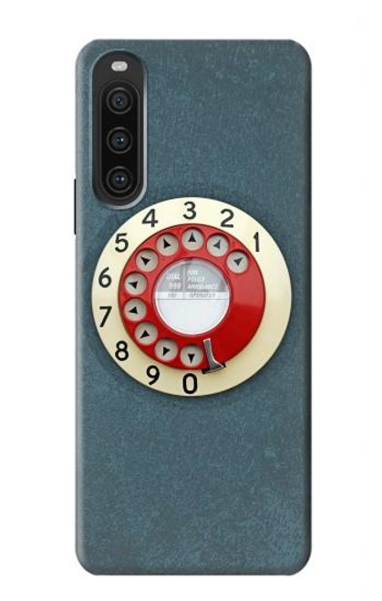 S1968 ロータリーダイヤル電話 Rotary Dial Telephone Sony Xperia 10 V バックケース、フリップケース・カバー