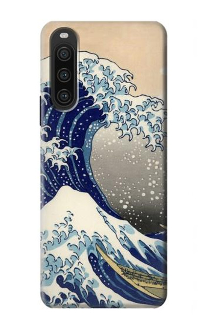 S2389 葛飾北斎 神奈川沖浪裏 Katsushika Hokusai The Great Wave off Kanagawa Sony Xperia 10 V バックケース、フリップケース・カバー