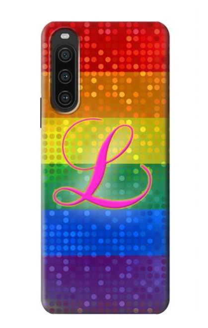 S2900 レインボーLGBTレズビアンプライド旗 Rainbow LGBT Lesbian Pride Flag Sony Xperia 10 V バックケース、フリップケース・カバー