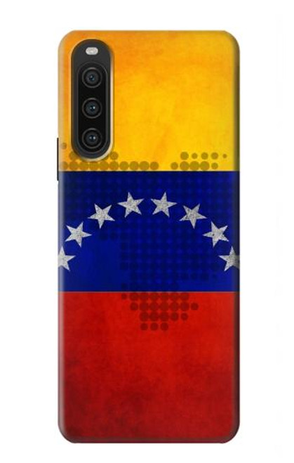 S2974 ベネズエラサッカー Venezuela Football Soccer Map Flag Sony Xperia 10 V バックケース、フリップケース・カバー