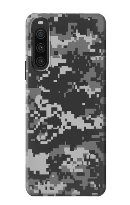 S3293 アーバンブラックカモ迷彩 Urban Black Camo Camouflage Sony Xperia 10 V バックケース、フリップケース・カバー