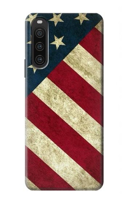 S3295 米国の国旗 US National Flag Sony Xperia 10 V バックケース、フリップケース・カバー