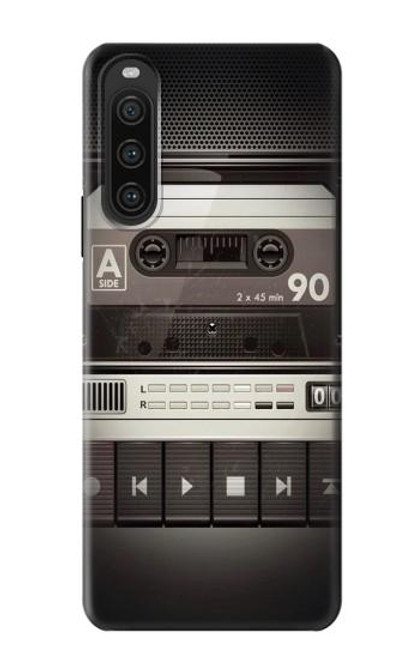 S3501 ビンテージカセットプレーヤー Vintage Cassette Player Sony Xperia 10 V バックケース、フリップケース・カバー
