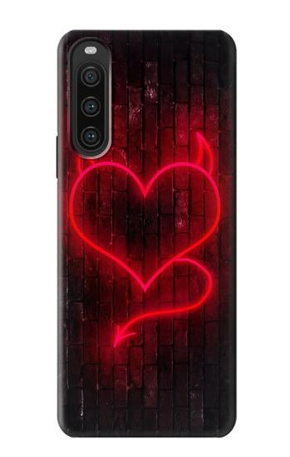 S3682 デビルハート Devil Heart Sony Xperia 10 V バックケース、フリップケース・カバー