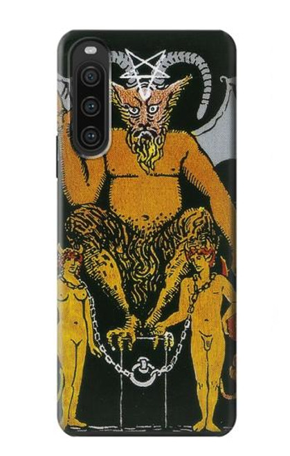 S3740 タロットカード悪魔 Tarot Card The Devil Sony Xperia 10 V バックケース、フリップケース・カバー