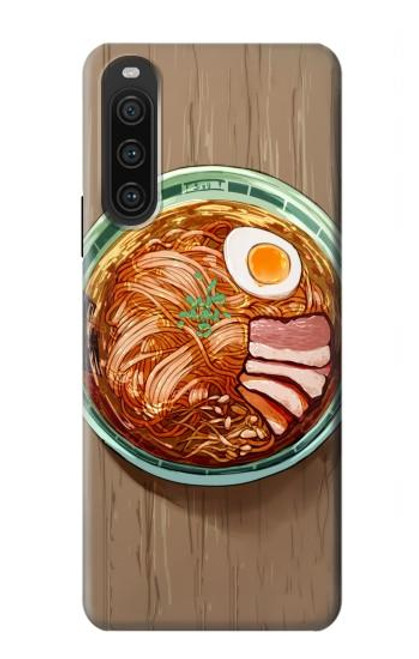 S3756 ラーメン Ramen Noodles Sony Xperia 10 V バックケース、フリップケース・カバー
