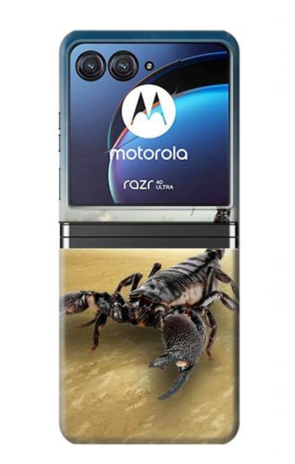 S0150 砂漠のサソリ Desert Scorpion Motorola Razr 40 Ultra バックケース、フリップケース・カバー