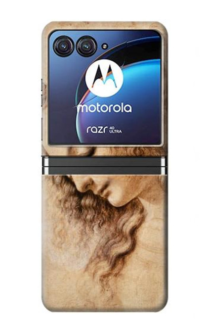 S1045 レオナルドダヴィンチ女性の頭 Leonardo da Vinci Woman's Head Motorola Razr 40 Ultra バックケース、フリップケース・カバー