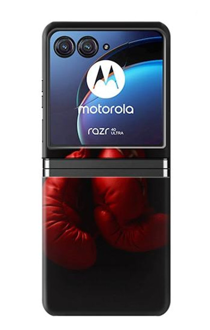 S1253 ボクシング グローブ Boxing Glove Motorola Razr 40 Ultra バックケース、フリップケース・カバー