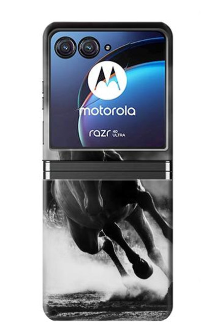 S1860 走る馬 Running Horse Motorola Razr 40 Ultra バックケース、フリップケース・カバー