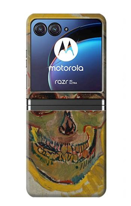S3359 ヴィンセント・ヴァン・ゴッホ スカル Vincent Van Gogh Skull Motorola Razr 40 Ultra バックケース、フリップケース・カバー